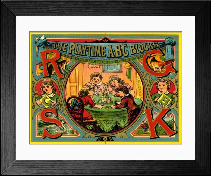 Framed Print : Alphabet Blocks Framed Print : Alphabet Blocks