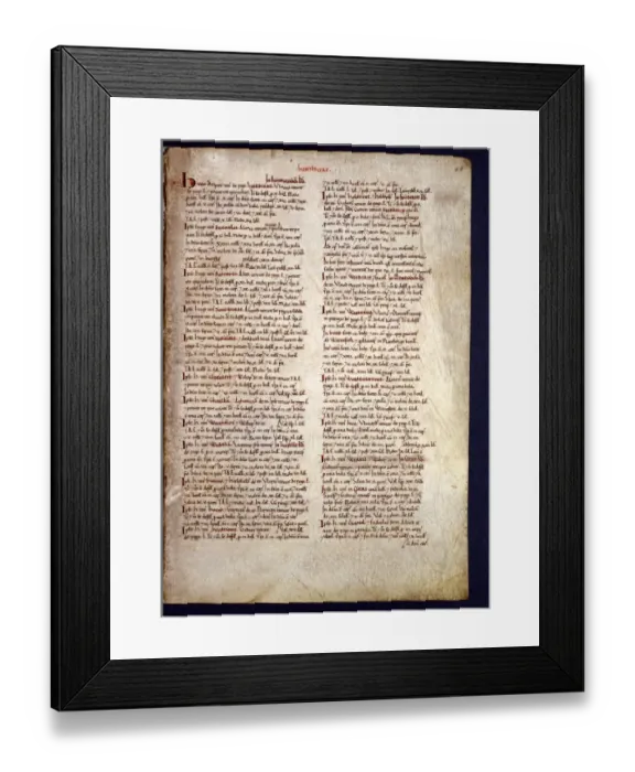 Framed Print : The Domesday Book, Hampshire Framed Print : The Domesday Book, Hampshire