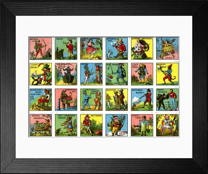 Framed Print : Pictorial Alphabet Framed Print : Pictorial Alphabet