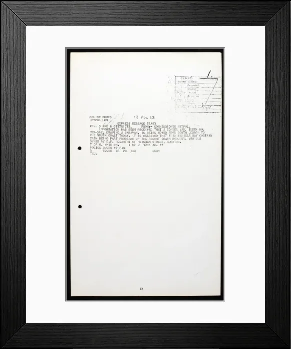 Framed Print : The Great Train Robbery Framed Print : The Great Train Robbery