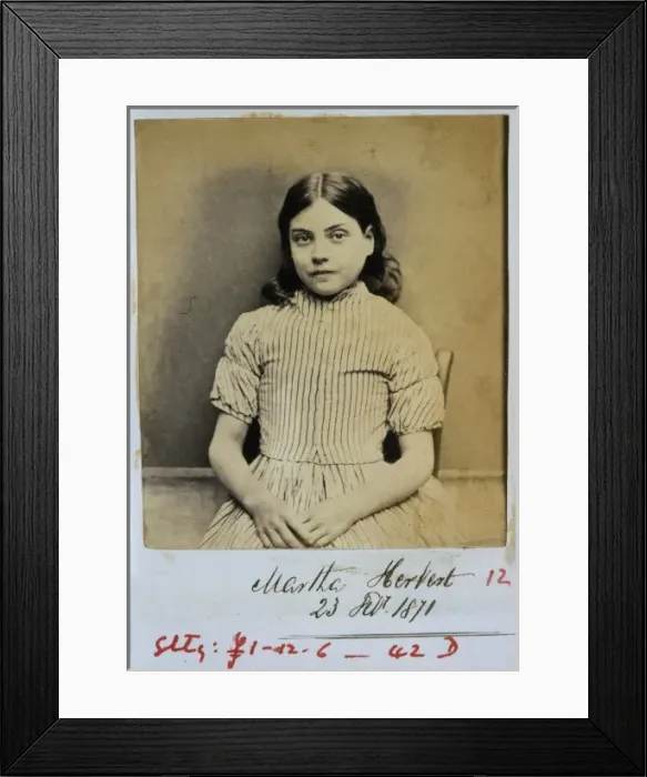 Framed Print : Prisoner mug shot Framed Print : Prisoner mug shot