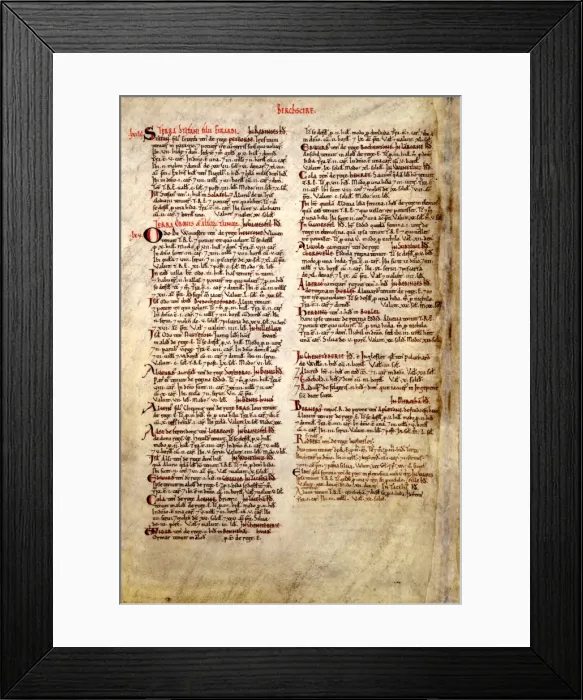 Framed Print : The Domesday Book, Berkshire Framed Print : The Domesday Book, Berkshire