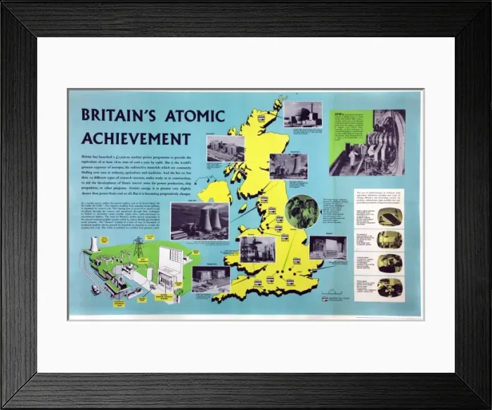 Framed Print : Atomic Achievement poster Framed Print : Atomic Achievement poster