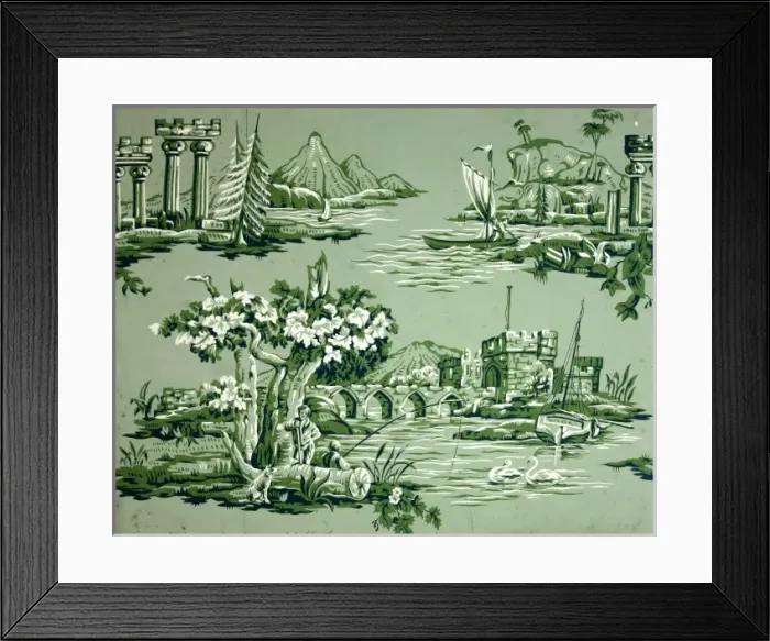 Framed Print : 19th century Wallpaper Framed Print : 19th century Wallpaper