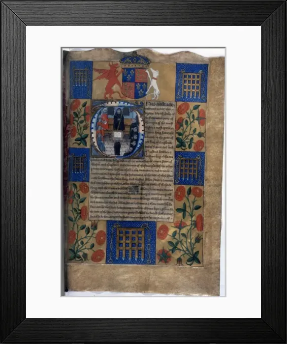 Framed Print : Illuminated page Framed Print : Illuminated page