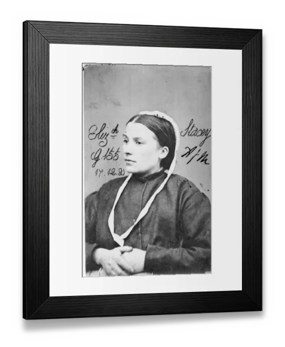 Framed Print : Prisoner mug shot Framed Print : Prisoner mug shot
