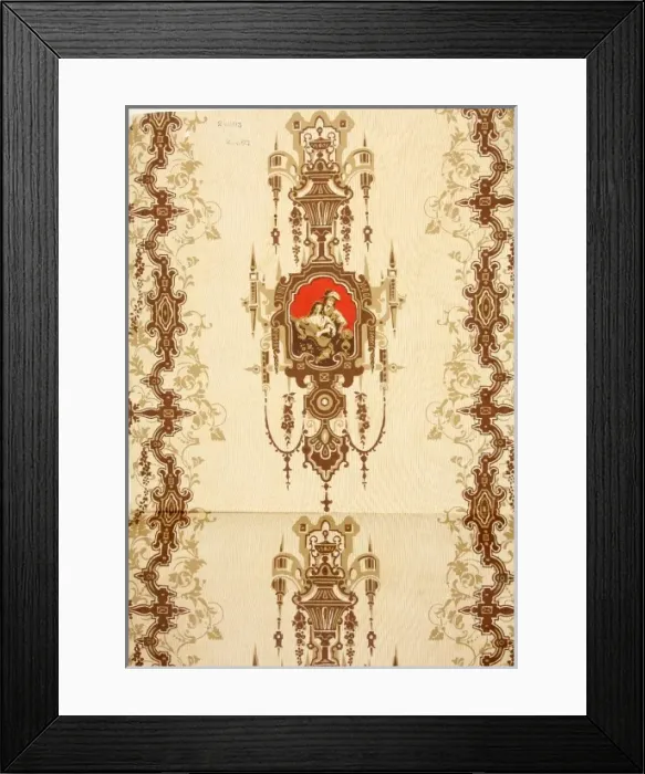 Framed Print : 19th century Wallpaper Framed Print : 19th century Wallpaper