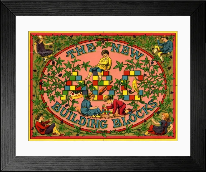 Framed Print : Alphabet Blocks Framed Print : Alphabet Blocks