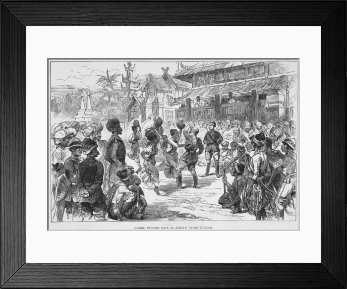 Framed Print : Burma 1887 Framed Print : Burma 1887