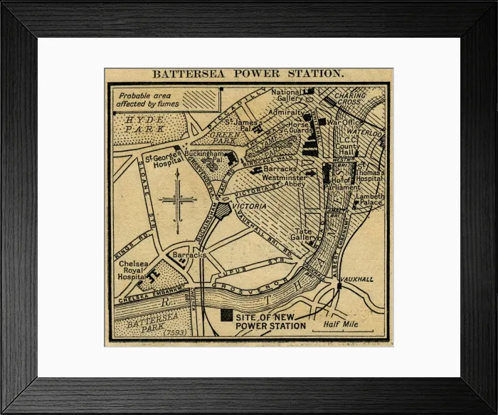 Framed Print : Battersea Power Station fumes Framed Print : Battersea Power Station fumes