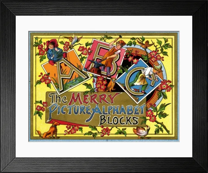 Framed Print : Alphabet Blocks Framed Print : Alphabet Blocks