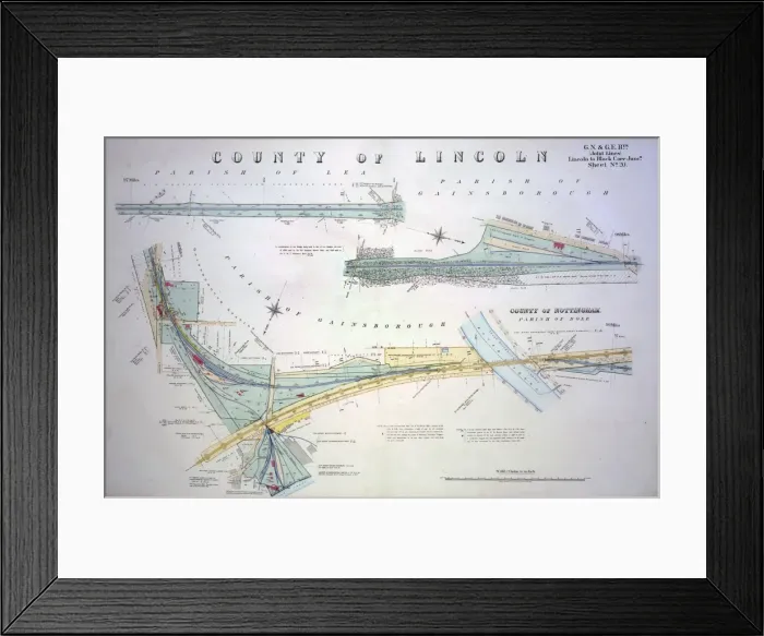 Framed Print : GN and GER railway lines Framed Print : GN and GER railway lines