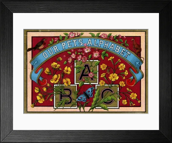 Framed Print : Alphabet Blocks Framed Print : Alphabet Blocks