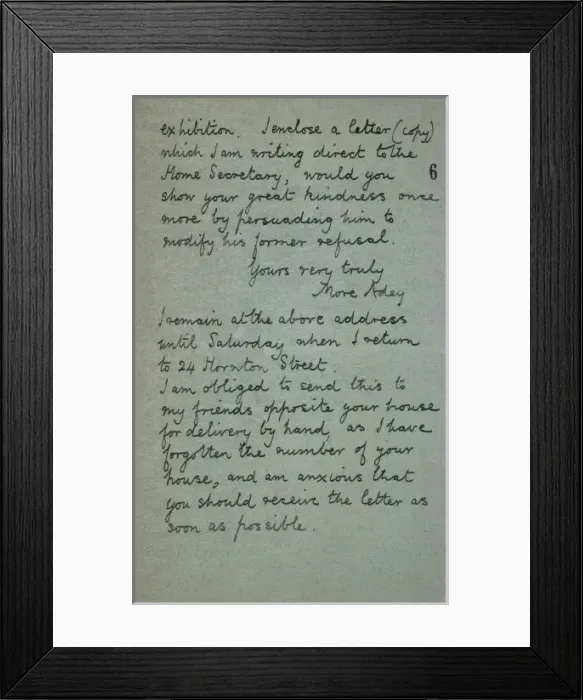 Framed Print : Oscar Wilde release letter Framed Print : Oscar Wilde release letter