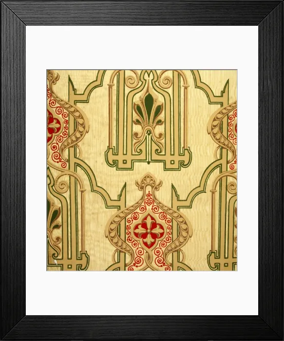 Framed Print : 19th century Wallpaper Framed Print : 19th century Wallpaper