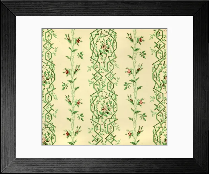 Framed Print : 19th century Wallpaper Framed Print : 19th century Wallpaper