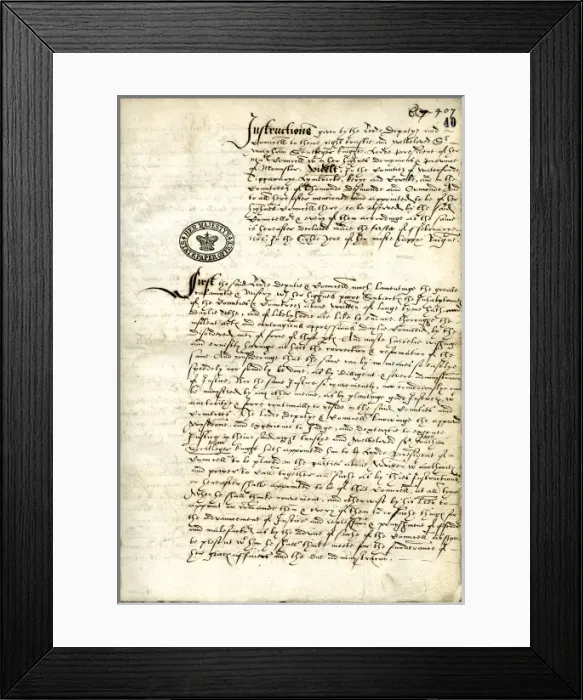 Framed Print : Instructions for Munster 1565 Framed Print : Instructions for Munster 1565