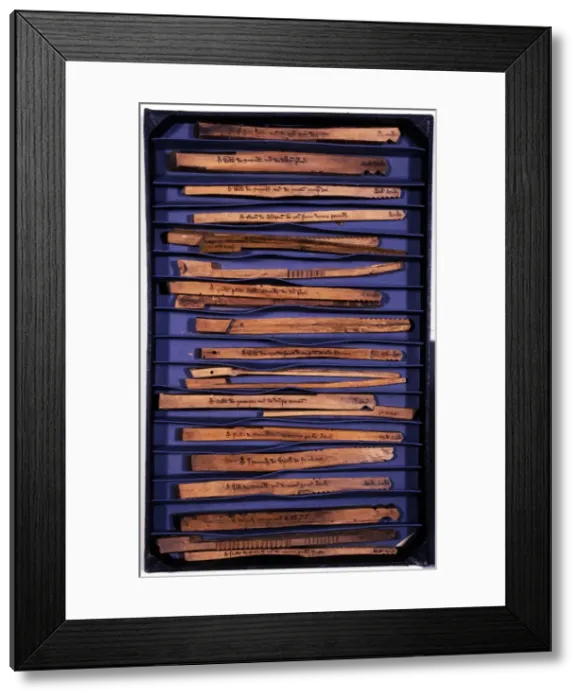 Framed Print : Tally sticks Framed Print : Tally sticks