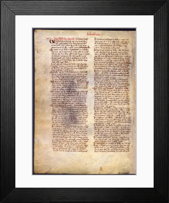 Framed Print : The Domesday Book, Buckinghamshire Framed Print : The Domesday Book, Buckinghamshire