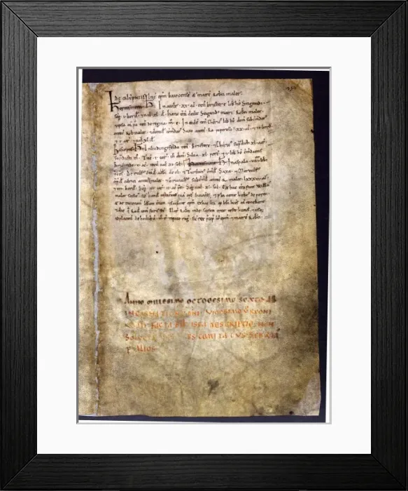 Framed Print : The Domesday Book Framed Print : The Domesday Book
