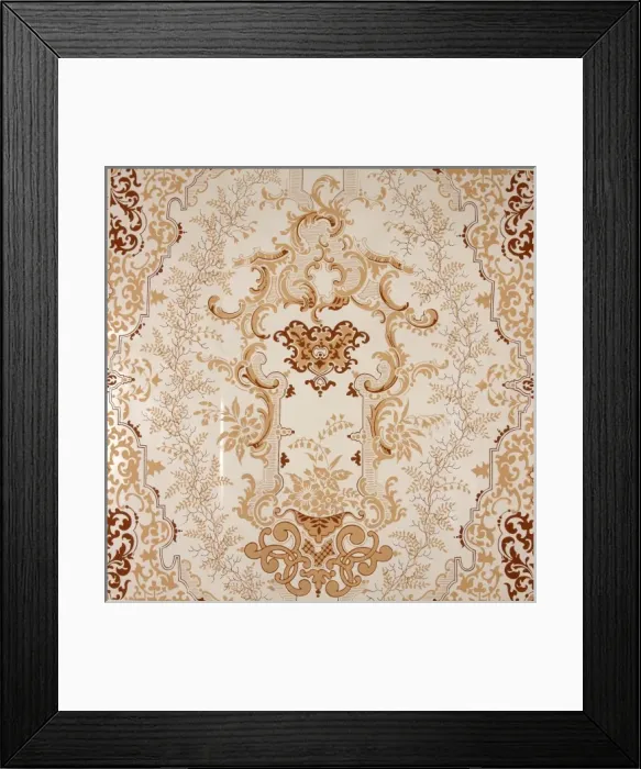 Framed Print : 19th century Wallpaper