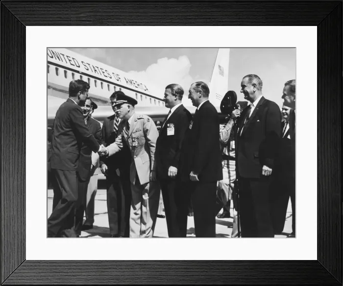 Framed Print : Kennedy at Missile Command Framed Print : Kennedy at Missile Command