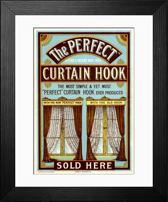 Framed Print : Perfect Curtain Hook Framed Print : Perfect Curtain Hook