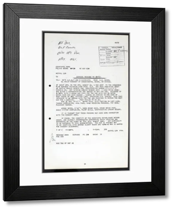 Framed Print : The Great Train Robbery Framed Print : The Great Train Robbery