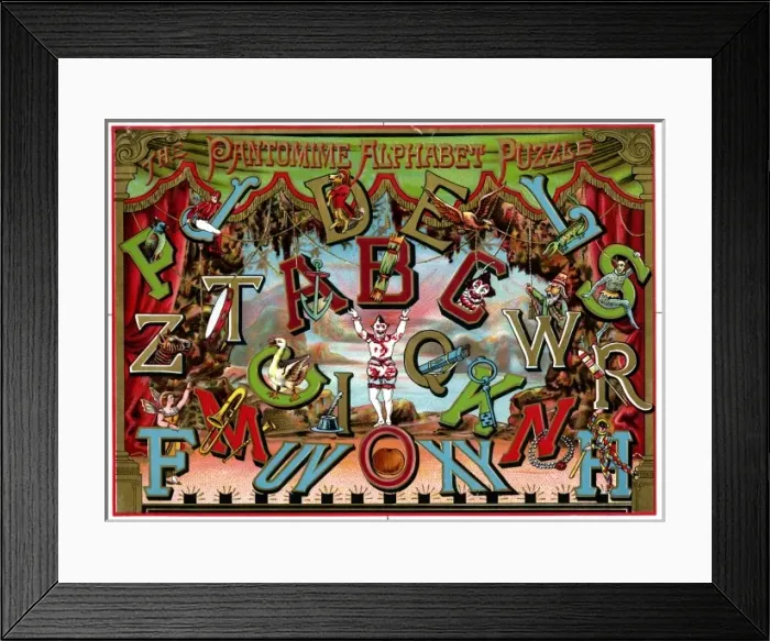 Framed Print : Alphabet Blocks Framed Print : Alphabet Blocks