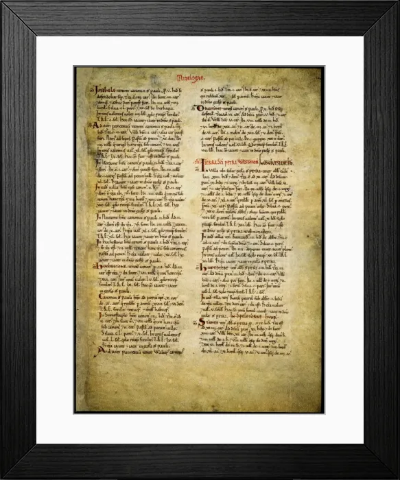 Framed Print : The Domesday Book, Westminster Framed Print : The Domesday Book, Westminster