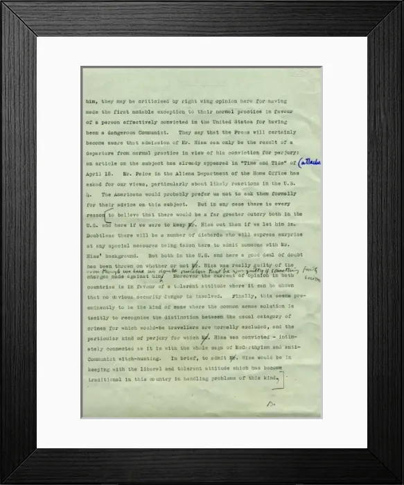 Framed Print : Alger Hiss Framed Print : Alger Hiss