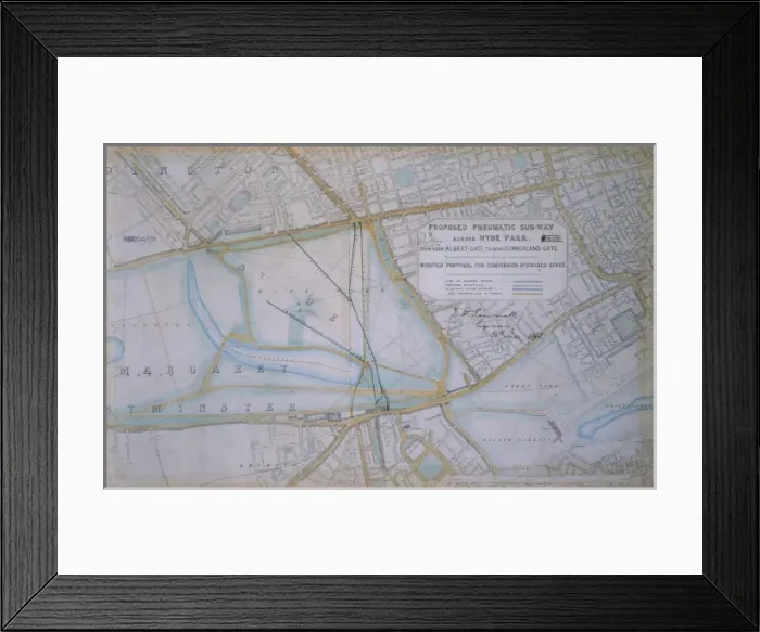 Framed Print : Hyde Park pneumatic subway Framed Print : Hyde Park pneumatic subway