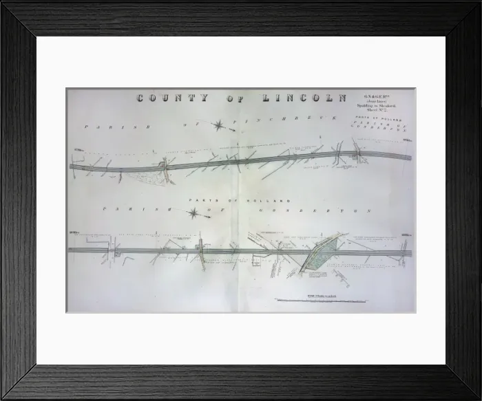 Framed Print : GN and GER railway lines Framed Print : GN and GER railway lines