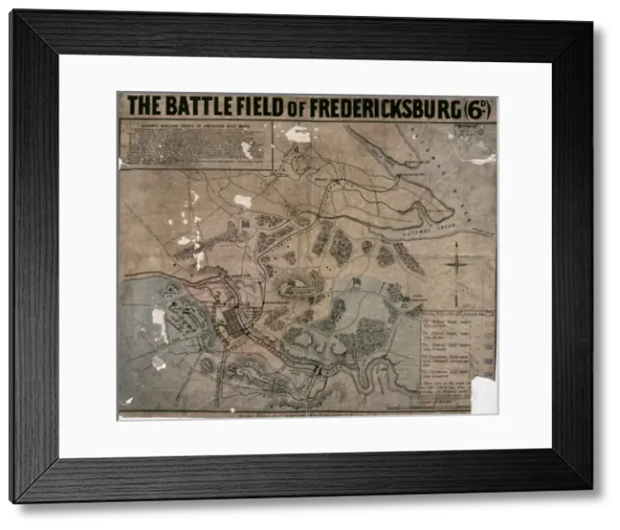 Framed Print : Battle of Fredericksburg 1863 Framed Print : Battle of Fredericksburg 1863