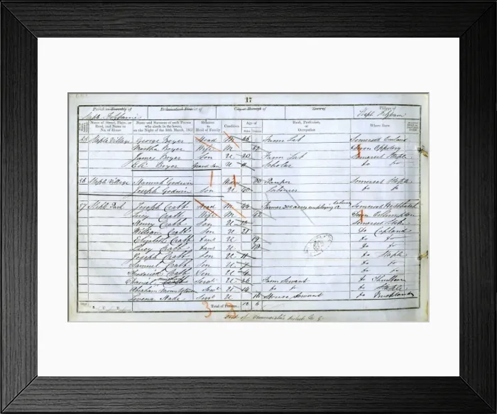 Framed Print : 1851 Census Framed Print : 1851 Census