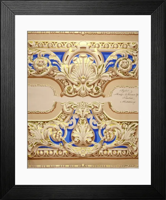 Framed Print : 19th century Wallpaper Framed Print : 19th century Wallpaper