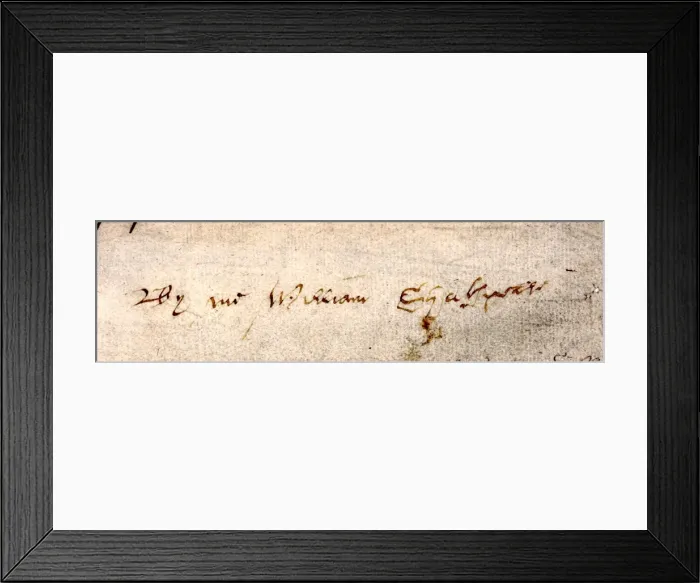 Framed Print : Will of William Shakespeare Framed Print : Will of William Shakespeare
