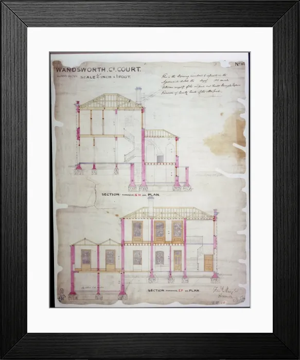 Framed Print : Wandsworth County Court