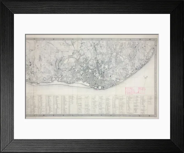 Framed Print : Map of Lisbon Framed Print : Map of Lisbon