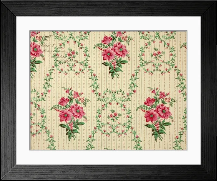 Framed Print : 19th century Wallpaper Framed Print : 19th century Wallpaper
