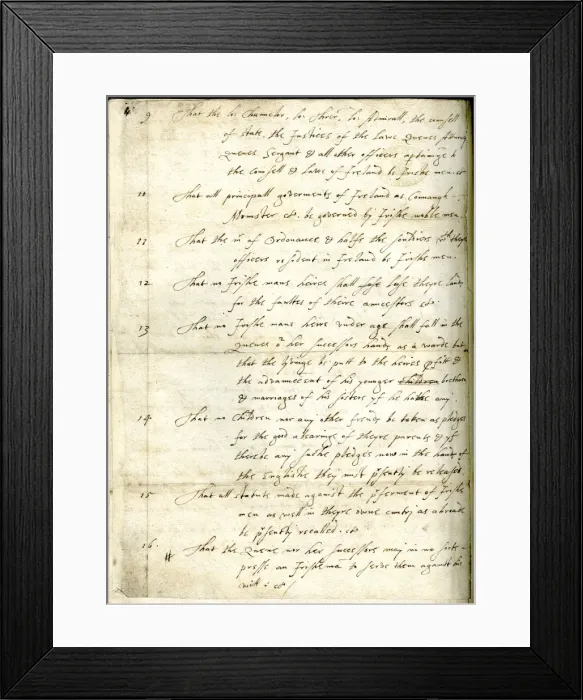 Framed Print : Hugh O Neills War Aims Framed Print : Hugh O Neills War Aims