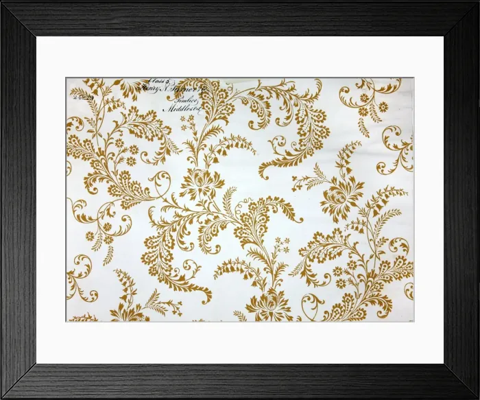 Framed Print : 19th century Wallpaper Framed Print : 19th century Wallpaper
