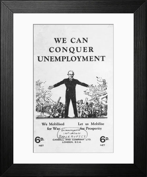 Framed Print : Unemployment leaflet Framed Print : Unemployment leaflet