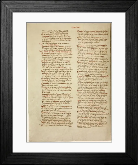 Framed Print : The Domesday Book, Oxfordshire Framed Print : The Domesday Book, Oxfordshire