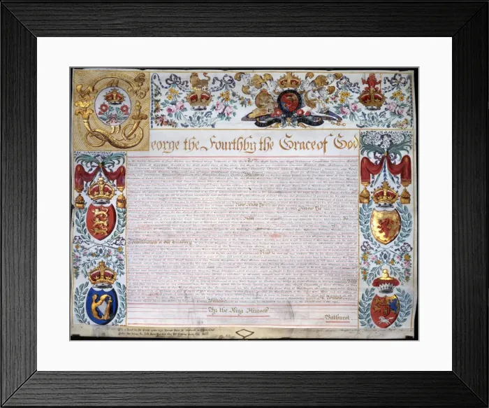 Framed Print : Treasury Commission Framed Print : Treasury Commission