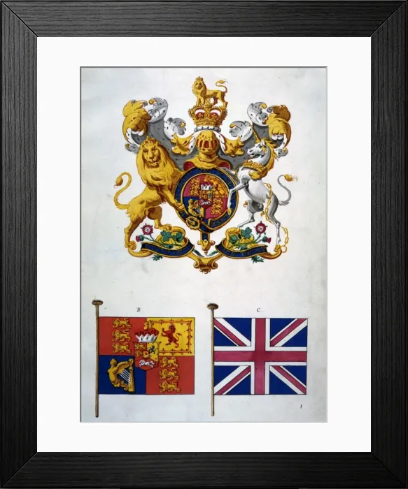 Framed Print : Flag and heraldry designs Framed Print : Flag and heraldry designs