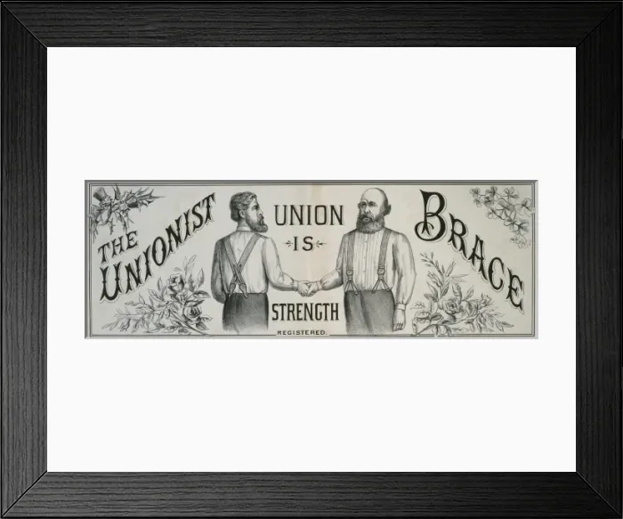 Framed Print : Braces advert Framed Print : Braces advert