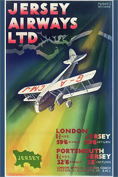 Jersey Airways Poster