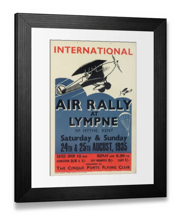 Framed Print : International Air Rally Poster Framed Print : International Air Rally Poster
