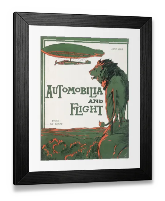 Framed Print : Magazine cover, Automobilia and Flight Framed Print : Magazine cover, Automobilia and Flight